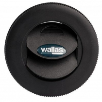 Wallas Closeable Air Vent Black 75mm