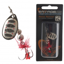 Savage Gear Rotex Spinner Lure #1 3.5g Dirty Silver