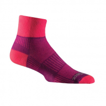 Wrightsock Coolmesh II Quarter Socks Plum/Pink