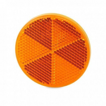 Hella Marine Retro Reflector 60mm Amber Adhesive Mount ECE