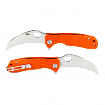 Honey Badger Claw Folding Knife Plain Edge Medium Orange