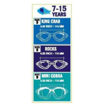 Cressi Mini Cobra Goggles Light Blue/Frame Lime