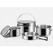 Naturehike Stainless 3-Piece Camp Cooking Set