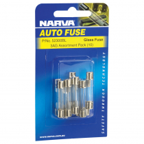 NARVA Glass Fuse 3AG Assorted Pack