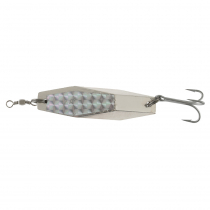 Fishfighter Hex Wobbler Lure 85g Mounted Prism Tape Silver