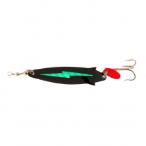 Fishfighter Toby Lure 20g Mounted Black Green Flash