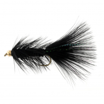 Fishfighter Beadhead Woolly Bugger Black Lure Fly Size 4