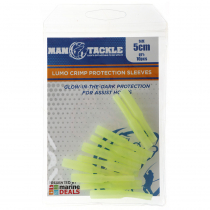 ManTackle Lumo Crimp Protection Sleeves 5cm Qty 10