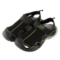 Crocs Mens Swiftwater Sandals Black/Charcoal US7