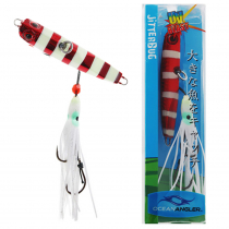 Ocean Angler Jitterbug Inchiku Lure Red Flash Glow