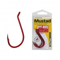Mustad 92554NPR Big Red Suicide Hooks