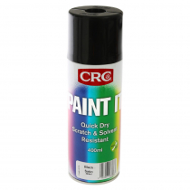 CRC Paint It Quick Dry Enamel Spray Paint 400ml Black Satin