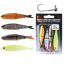 Savage Gear 4Play Swim and Jerk Swimming Soft Bait 8cm Qty 4