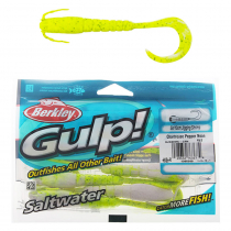 Berkley Gulp Swimming Mullet Soft Bait 13cm Qty 4 Glow