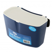 Jarvis Walker Bait Bucket with Belt Blue White