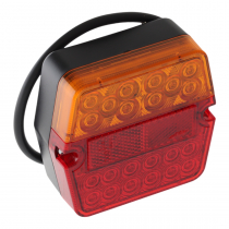 Trojan Multi Volt LED Marker Light Red/Amber 12-24v 55x35mm