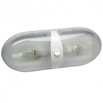 NARVA 86862 Dual Interior Dome Light with Off/On Rocker Switch White 12V