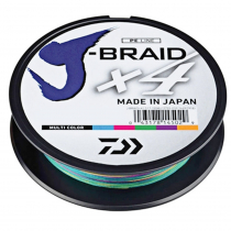 Daiwa X4 J-Braid Multi-Colour 300m