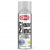 CRC Clear Zinc Gloss Clear Coating Aerosol Spray 400ml