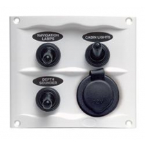 BEP White Waterproof Panel with Switch