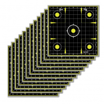 Allen EZ Aim Splash Reactive Paper Sight-In Grid Target 12inx12in Qty 12