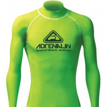Adrenalin Hi-Vis Junior Short Sleeve Rash Vest Lime 8