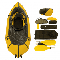 Adventure-XP Packraft Inflatable Kayak with Spray Deck 235cm Yellow