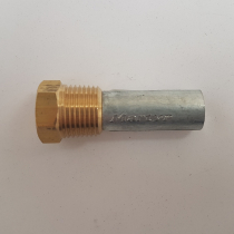 Aluminium Engine Pencil Anode with Brass Plug 48mm