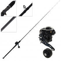 Shimano Grappler 300HG Blackout Engetsu Heavy OH Slow Jig Combo 6ft 6in 20-30lb 2pc