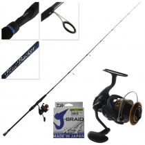 Catch S3000 + Kensai Slow Pitch Spin Jigging Combo 8kg Drag 6ft