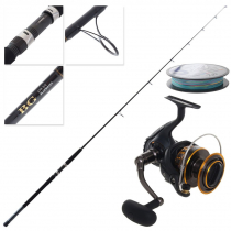 Daiwa BG 5000 Bluewater Stickbait Topwater Spin Combo with Braid 7ft 11in PE3-5 30-100g 1pc