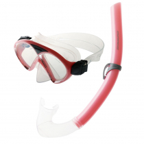 Mirage Silicone Junior Dive Mask and Snorkel Set Pink