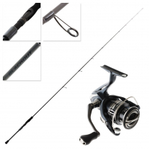 Shimano Miravel 2500 HG Blackout Light Canal Spin Combo 8ft 2in 4-10lb 2-12g 2pc