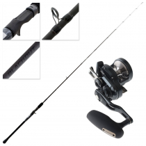 Shimano Ocea Jigger F Custom 1500HG Blackout Engetsu OH Slow Jig Combo 6ft 6in 40-150g 2pc