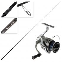 Shimano Stradic 2500FM HG Dialuna S86LS Light Solid Tip Canal Spin Combo 8ft 6in 3-21g PE0.3-1 2pc