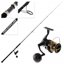 Shimano Stella 4000 SW HGC Grappler Type C S710ML Topwater Spin Combo 7ft 10in PE4 2pc