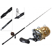 Shimano Tiagra 50 WLRSA and Abyss SW Overhead Pitch Bait Combo 6'4'' 40-100lb 1pc