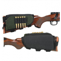 Allen Buttstock Adjustable Rifle Cartridge Caddy - Holds 5 Cartridges