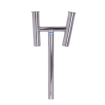 Manta Stainless Steel Twin Rod Holder Extension 42mm ID