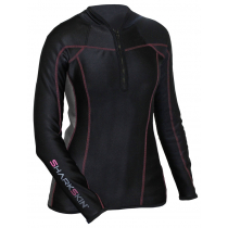 Sharkskin Womens Chillproof Long Sleeve Top with Chest Zip