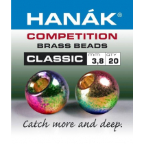 HANAK Competition CLASSIC METALLIC Brass Beads Qty 10 Rainbow