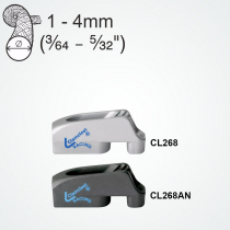 Clamcleat CL268 Racing Micros Cleat Silver
