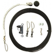 Rupp Center Rigging Kit with Zip Clips and Black Mono Halyard Line
