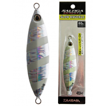 Daiwa Saltiga Slow Knuckle Jig 80g Zebra Glow