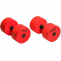Aqualine Swim Training Dumbbells Red 80mm - Pair