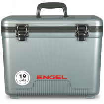 Engel Chilly Bin Cooler Dry Box 18L Silver