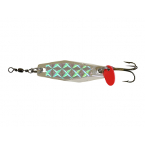 Fishfighter Hex Wobbler Lure 10g Mounted Prism Tape Silver