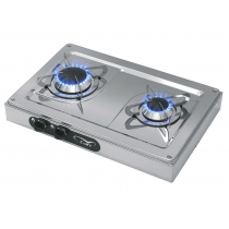 CAN Twin Burner Hob Stainless Steel Twin Burner Gas Stove