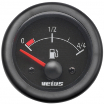 VETUS Fuel Level Indicator Black 12/24V 52mm