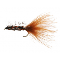 Black Magic Woolly Bugger Trout Fly Brown Size B06 Qty 1